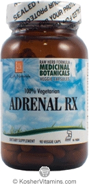L.A. Naturals Kosher Adrenal Rx 100% Vegetarian 90 Vegetable Capsules