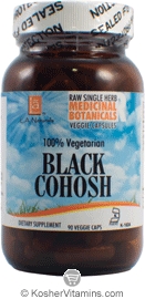 L.A. Naturals Kosher Black Cohosh 100% Vegetarian 90 Vegetable Capsules