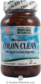 L.A. Naturals Kosher Colon Clean with Aged Cascara Sagrada 90 Vegetable Capsules