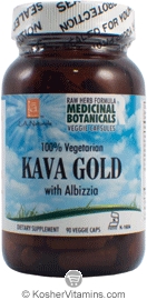 L.A. Naturals Kosher Kava Gold with Albizzia 100% Vegetarian 90 Vegetable Capsules