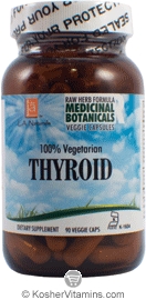 L.A. Naturals Kosher Thyroid 100% Vegetarian 90 Vegetable Capsules