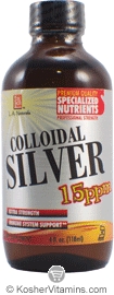L.A. Naturals Kosher Colloidal Silver 15ppm 4 OZ