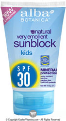 Alba Botanica Kids SUNBLOCK Mineral SPF 30 4 OZ