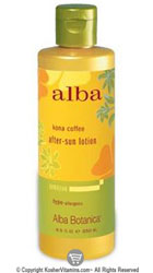 Alba Botanica After Sun Lotion Kona Coffee 8.5 OZ