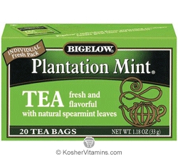 Bigelow Kosher Plantation Mint Tea 20 Tea Bags
