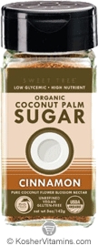 Big Tree Farms Kosher Organic Coconut Palm Sugar Cinnamon Shaker 5 Oz