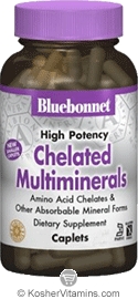 Bluebonnet Kosher Albion Chelated Multi Minerals 60 Caplets