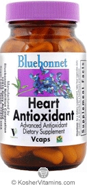 Bluebonnet Kosher Heart Antioxidant Formula 120 Vegetable Capsules