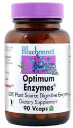 Bluebonnet Kosher Vegetarian Optimum Enzymes 90 Vegetable Capsules