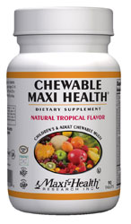 Maxi Health Kosher Chewable Maxi Health Tropical Flavor 180 Tablets