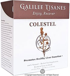 Galilee Tisanes Kosher Colestel (Promotes Healthy Liver Function*) 100 Tea Bags