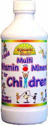 Dynamic Health Kosher Liquid Multi Vitamin with Minerals for Children Fruit Punch Flavor 8 OZ