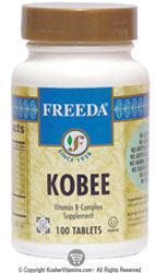 Freeda Kosher B Complex Mild Kobee 100 TAB