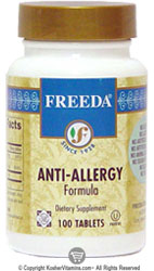 Freeda Kosher Anti-Allergy Formula 100 Tablets
