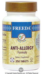 Freeda Kosher Anti-Allergy Formula 250 Tablets