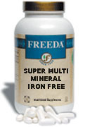 Freeda Kosher Super Multi Mineral  Formula Iron Free 200 Tablets