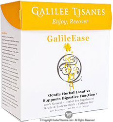 Galilee Tisanes Kosher Galile Ease Caffine Free (Gentle Herbal Laxative*) 100 Tea Bags