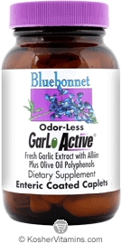 Bluebonnet Garlo Active  Vegetarian Suitable Not Certifed Kosher 90 Caplets