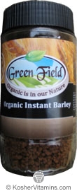 Green Field Kosher Organic Instant Barley Drink - Caffeine Free 75 Grams