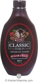 Health Garden Kosher Classic Chocolate Flavor Syrup - Sugar Free 16 OZ