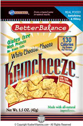 Kay&rsquo;s Naturals Kosher Protein Kruncheeze White Cheddar Cheese Gluten Free Case Of 12 OU Dairy 1.5 OZ