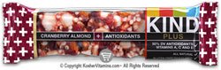 Kind Kosher Plus Antioxidant Bars Cranberry And Almond 12 Bars
