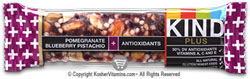 Kind Kosher Plus Antioxidants Bars Pomgeranate Blueberry Pistachio 12 Bars
