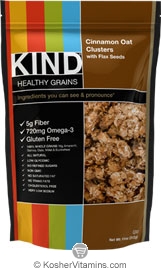 Kind Kosher Healthy Grains Cinnamon Oat Clusters With Flax Seeds Dairy Case Of 6 11 OZ