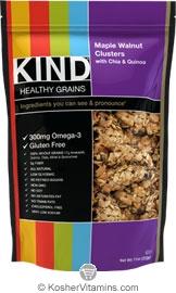 Kind Kosher Healthy Grains Maple Walnut Clusters With Chia And Quinoa Dairy Case Of 6 11 Oz