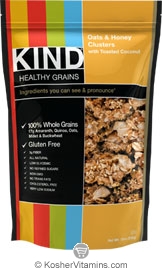 Kind Kosher Healthy Grains Oats And Honey Clusters With Toasted Coconut Dairy Case Of 6 11 OZ