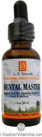 L.A. Naturals Kosher Mental Master 1 OZ