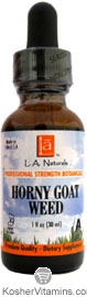 L.A. Naturals Kosher Horny Goat Weed Liquid 1 OZ