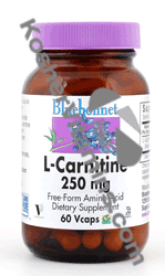 Bluebonnet Kosher L-Carnitine 250 mg 60 Vcaps
