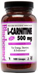 Bluebonnet Kosher L-Carnitine 500 mg  100 Licaps