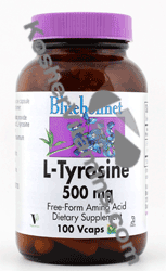 Bluebonnet Kosher L-Tyrosine 500 mg 50 Vcaps