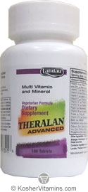 Landau Kosher Theralan Advanced (Compare to Theragran M) Multi Vitamin & Mineral 100 Tablets