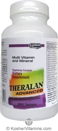 Landau Kosher Theralan Advanced (Compare to Theragran M) Multi Vitamin & Mineral 250 Tablets
