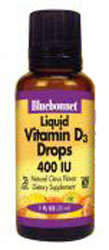 Bluebonnet Kosher Liquid Vitamin D3 400 IU 1 fl. oz.