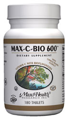 Maxi Health Kosher Vitamin C Max-C-Bio 600 Mg. 180 TAB