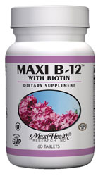 Maxi Health Kosher Maxi B12 With Biotin Chewable 60 Tablets