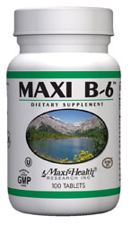 Maxi Health Kosher Vitamin B-6 100 Mg. 100 Tablets