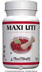 Maxi Health Kosher Maxi UTI Urinary Tract Support 120 MaxiCaps