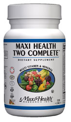 Maxi Health Kosher Maxi Two Complete Multi Vitamin & Mineral 120 MaxiCaps