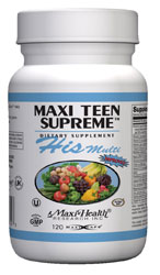 Maxi Health Kosher Maxi Teen Supreme His Multi 60 Capsules