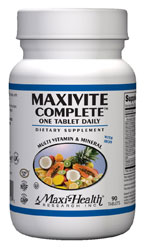 Maxi Health Kosher Maxivite Complete One Daily Multi Vitamin & Mineral with Iron 90 Tablets