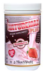 Maxi Health Kosher Naturemax Plus Protein Powder  Strawberry 1 LB