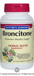 Natures Answer Kosher Broncitone 90 Vegetarian Capsules