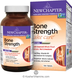 New Chapter Kosher Bone Strength Take Care 30 Slim Tablets