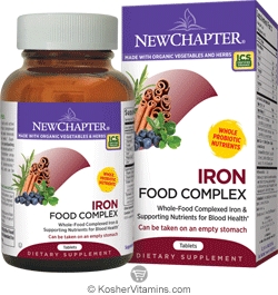 New Chapter Kosher Iron Food Complex 60  Tablets