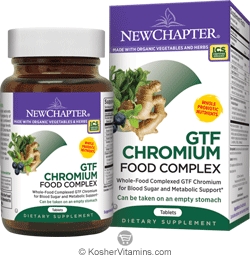 New Chapter Kosher GTF Chromium Food Complex 60  Tablets